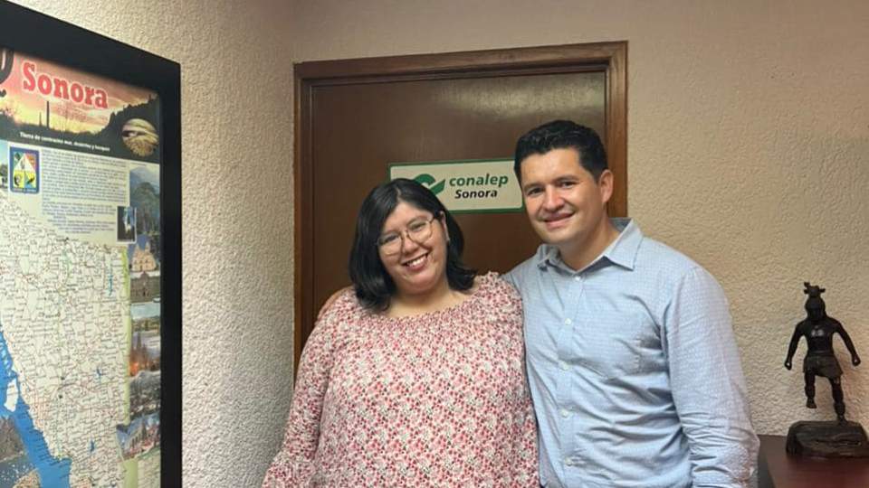 Recibe Mtra. Luisa Cristina Rodríguez Ibarra, Directora General de CONALEP Sonora, visita de nuestro Rector, Mtro. José Félix Gómez Anduro.